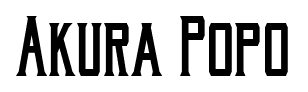 Akura Popo font